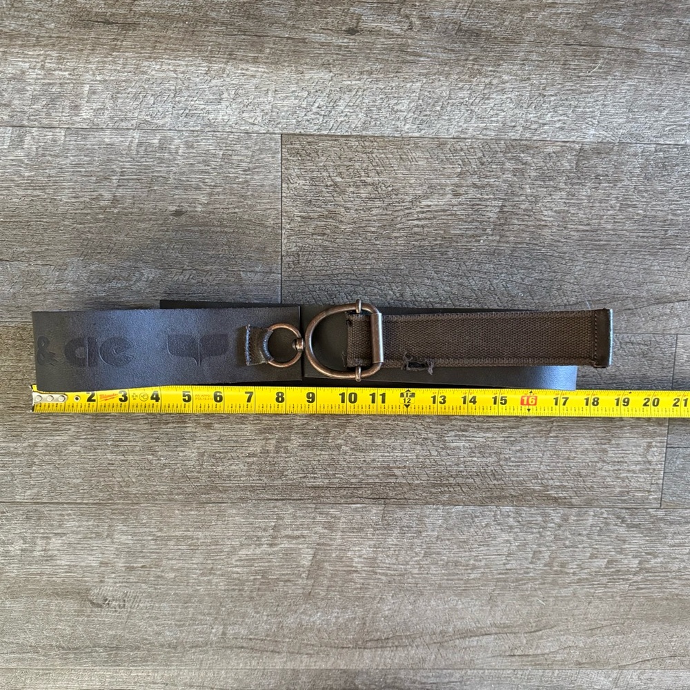 Isabel Marant & Cie wide leather belt stirrup ring buckle 38 M France - Picture 13 of 14